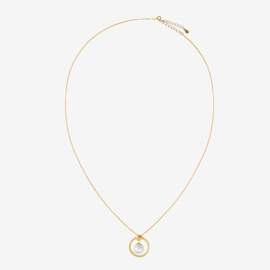 PEARL DROP NECKLACE Gold