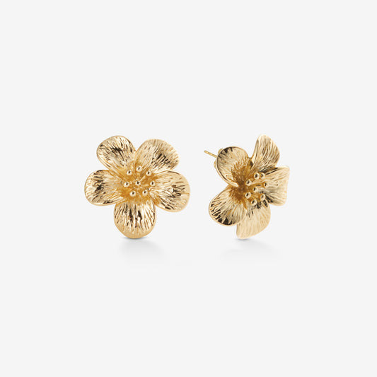 MIDI FLOWER EARRINGS Gold