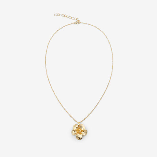 FLOWER NECKLACE Gold