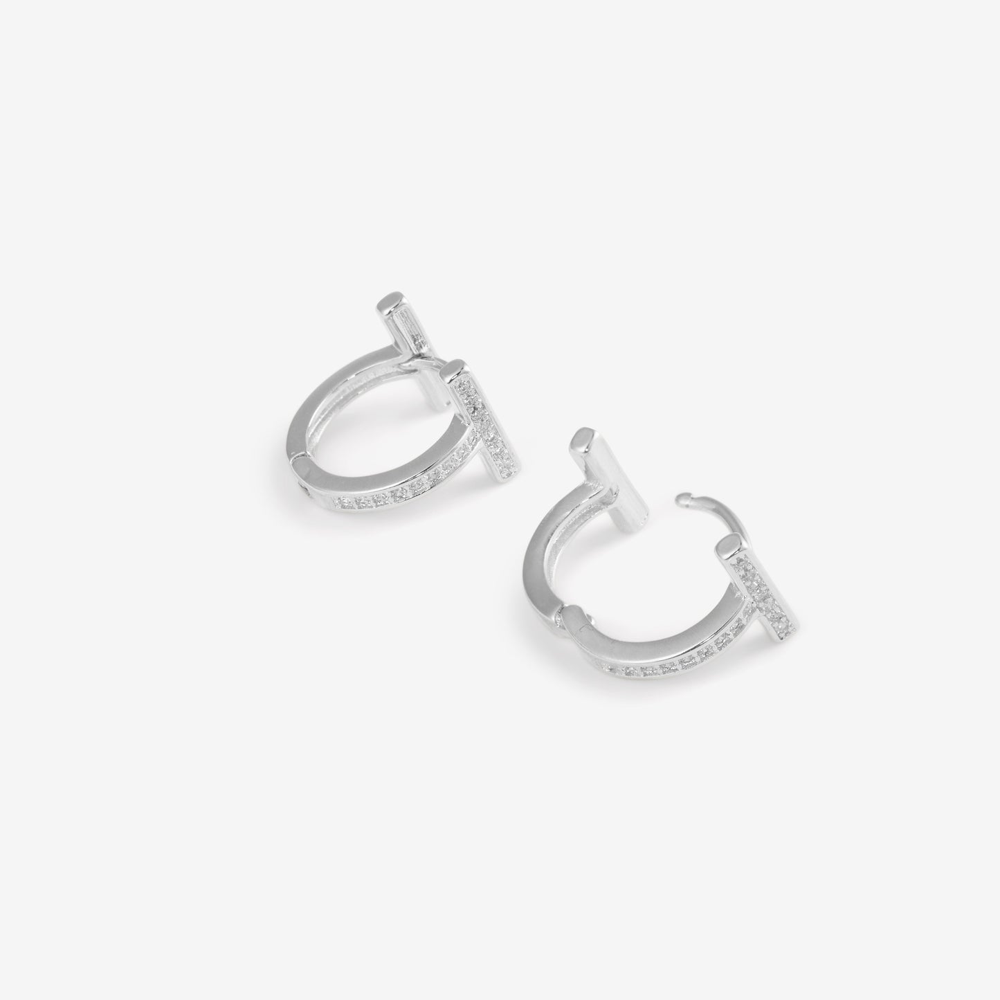 T HOOPS Silver