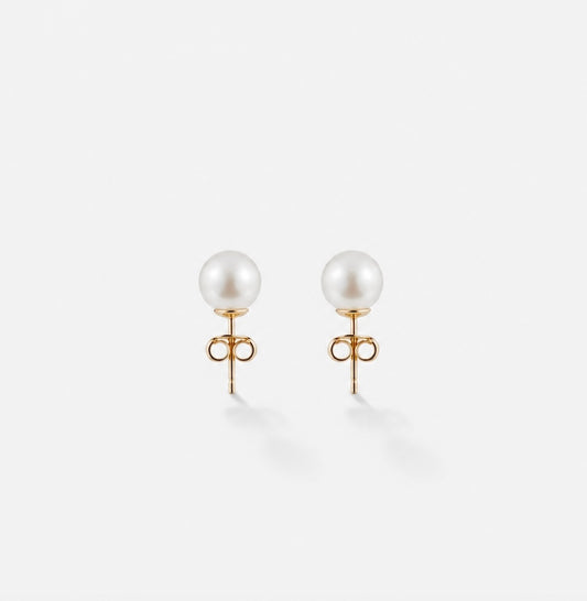 CLASSIC PEARL STUDS Gold