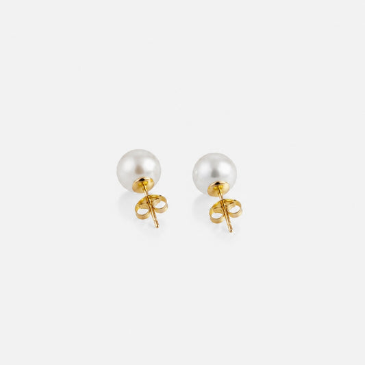 CLASSIC PEARL STUDS Gold