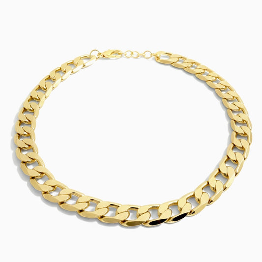 CURB CHAIN NECKLACE Gold