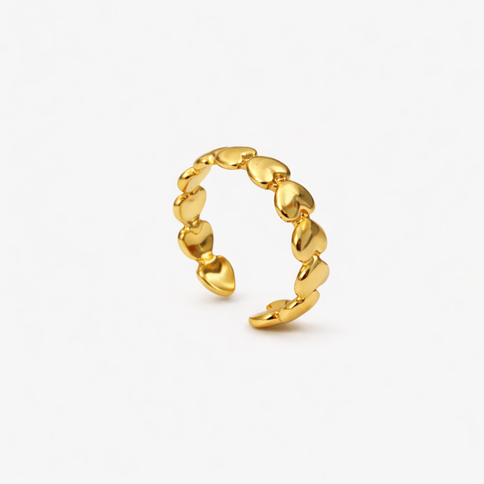ETERNITY HEARTS RING Gold