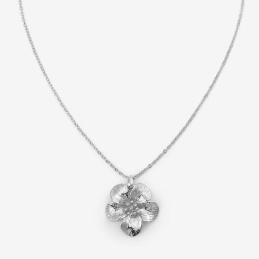 FLOWER NECKLACE Silver