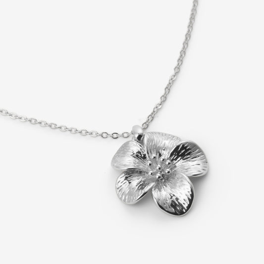 FLOWER NECKLACE Silver