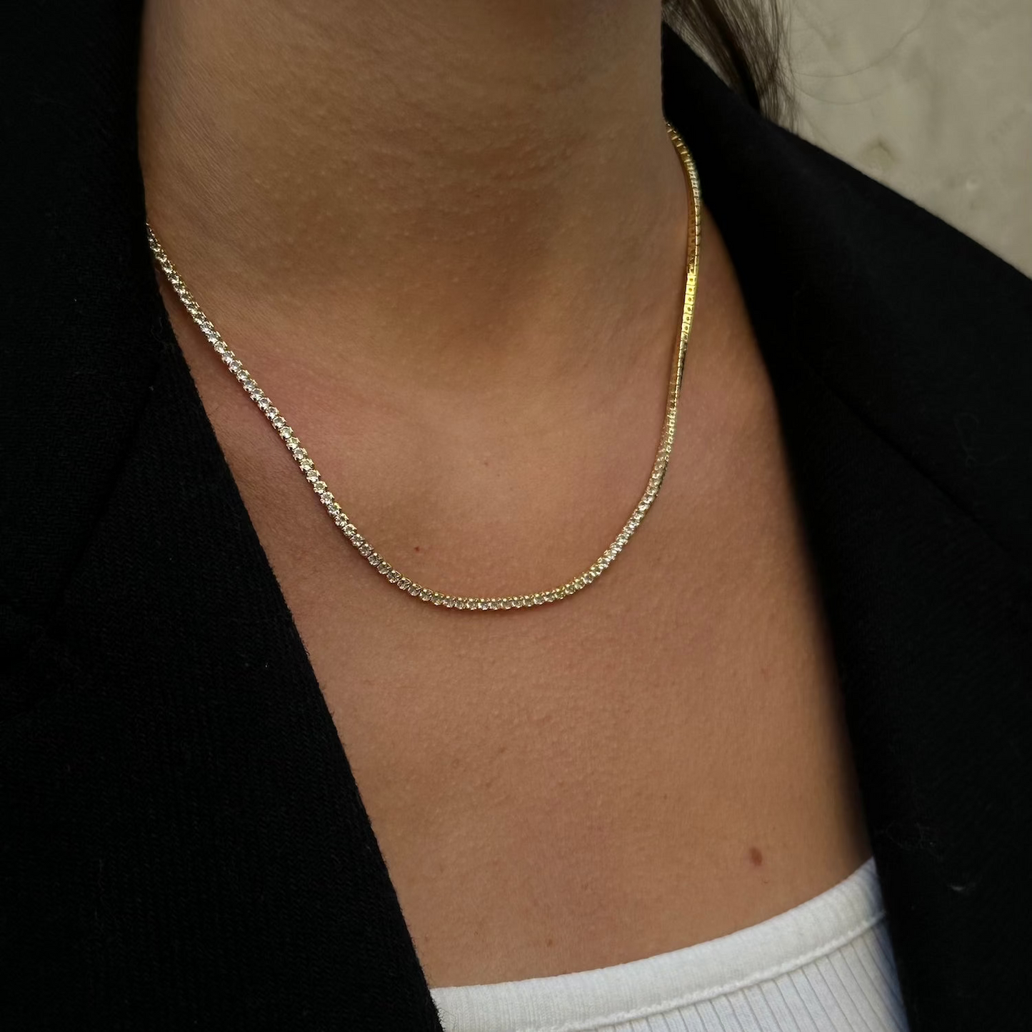 TENNIS NECKLACE Gold