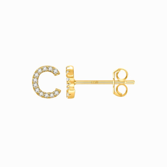MINI LETTER EARRINGS