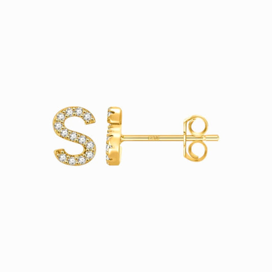 MINI LETTER EARRINGS