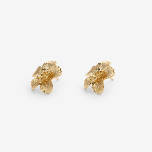 MIDI FLOWER EARRINGS Gold