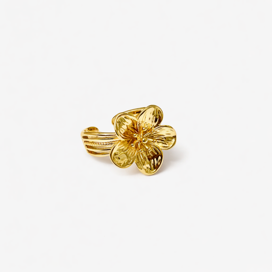 MIDI FLOWER RING Gold