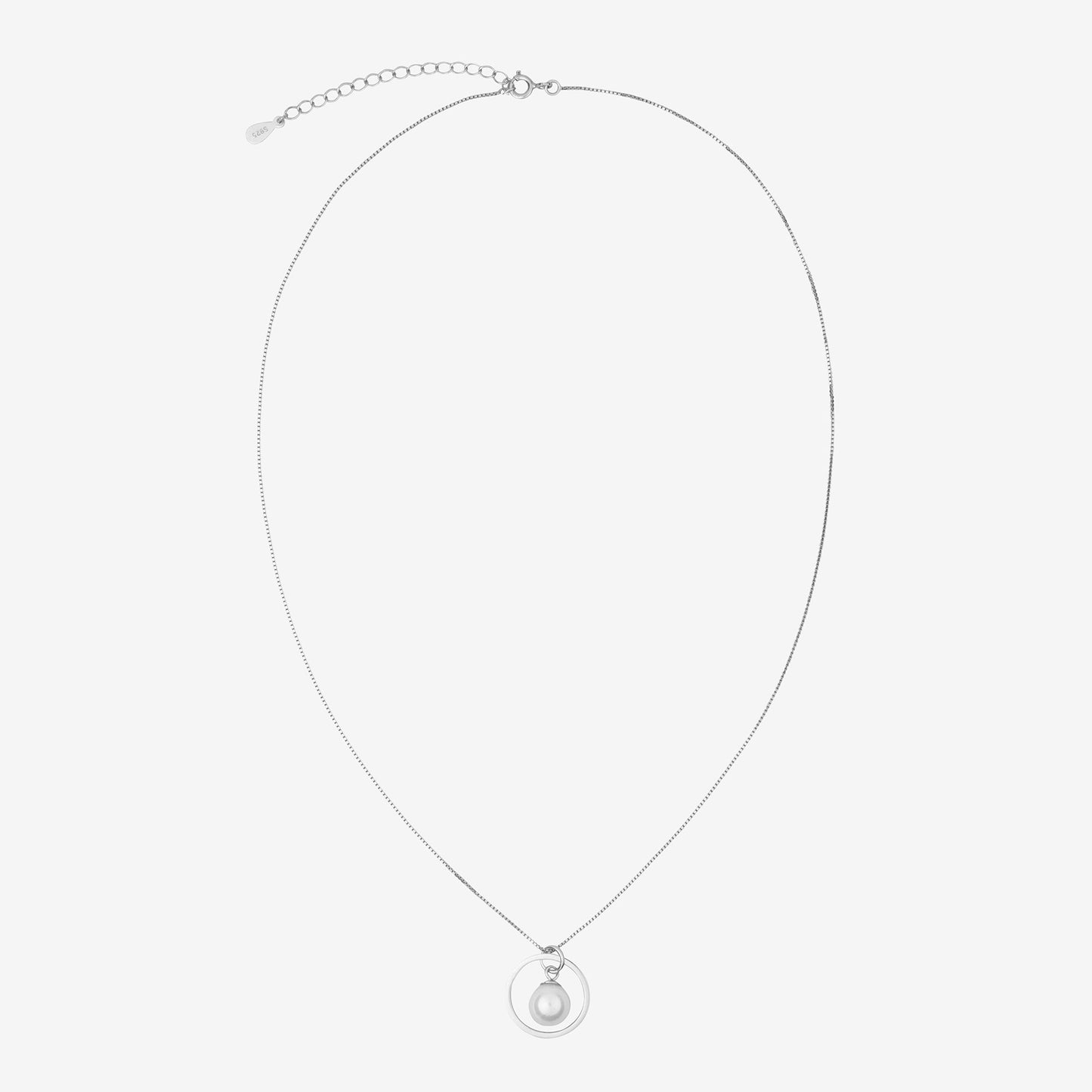 PEARL DROP NECKLACE Silver