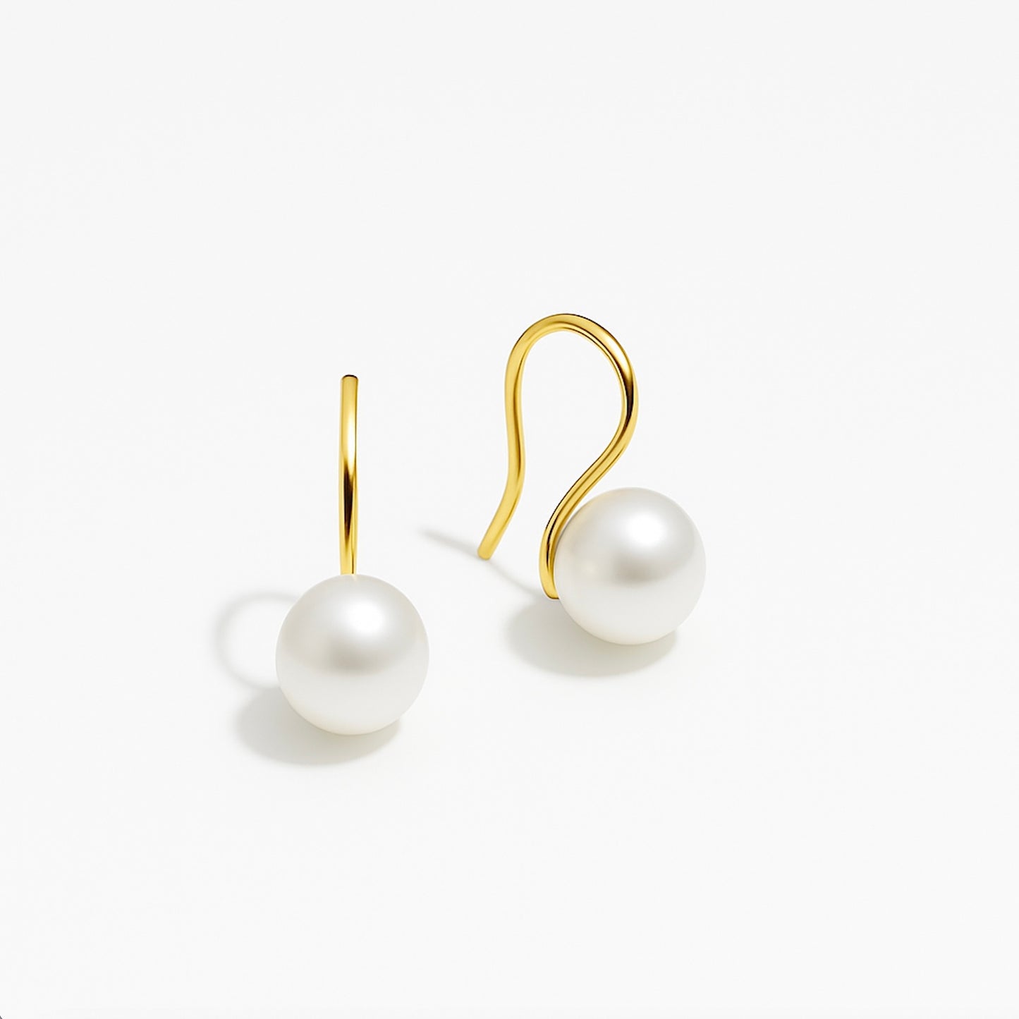 PEARL HOOK EARRINGS Gold