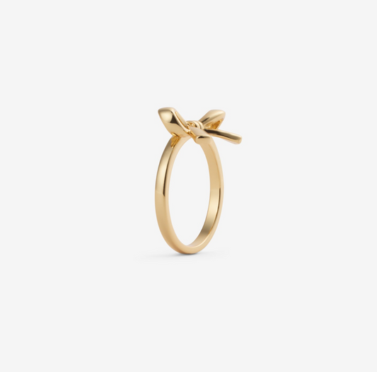 SWEET BOW RING Gold