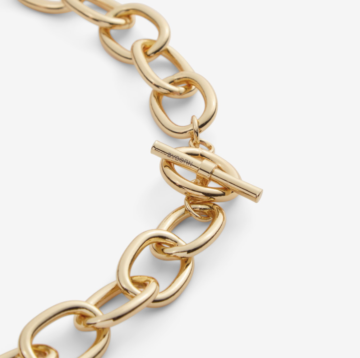 OVAL LINK NECKLACE Gold