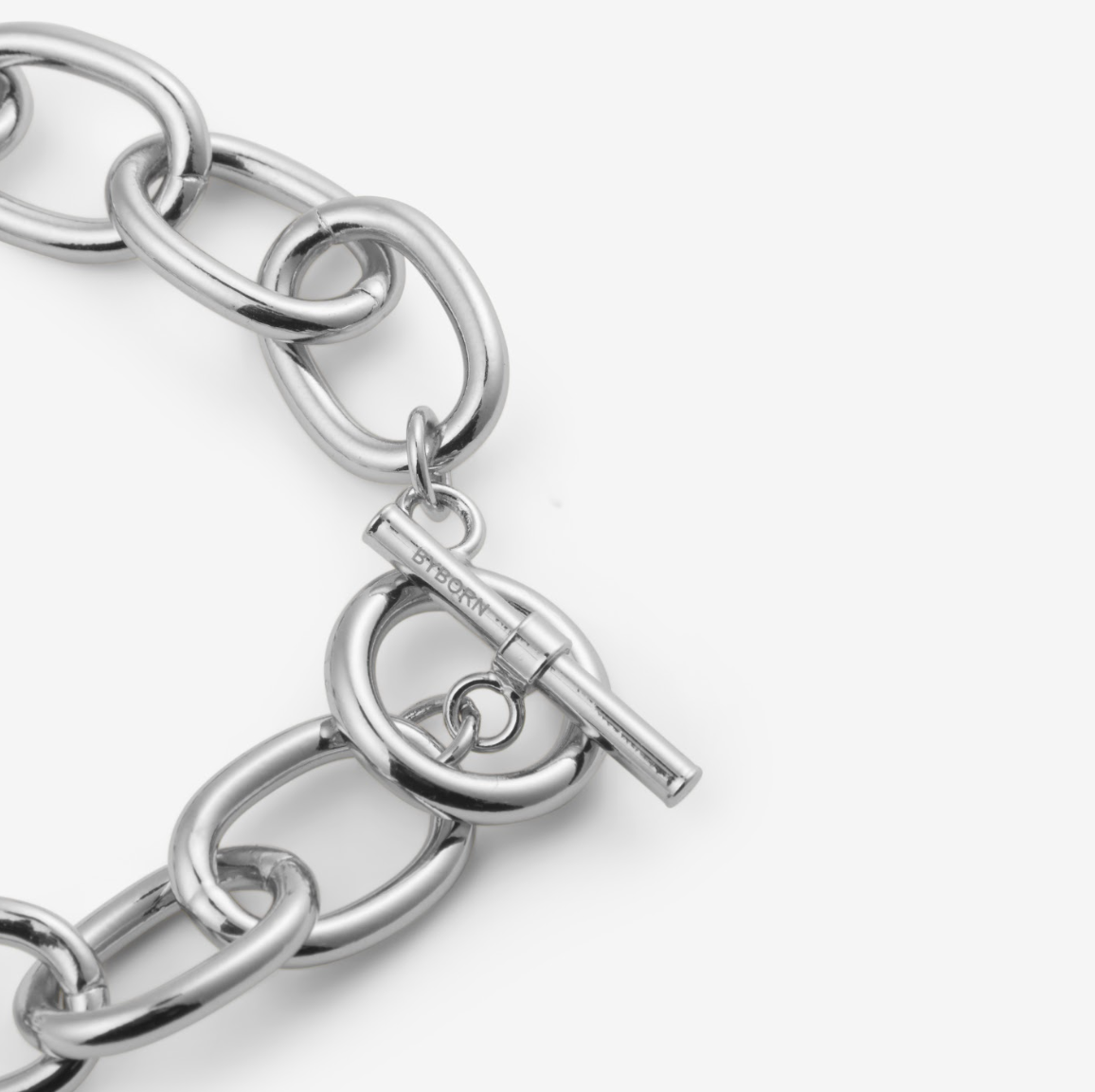 OVAL LINK BRACELET Silver