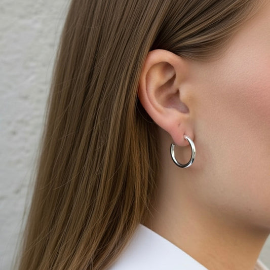 SMALL HOOPS EARRINGS Silver