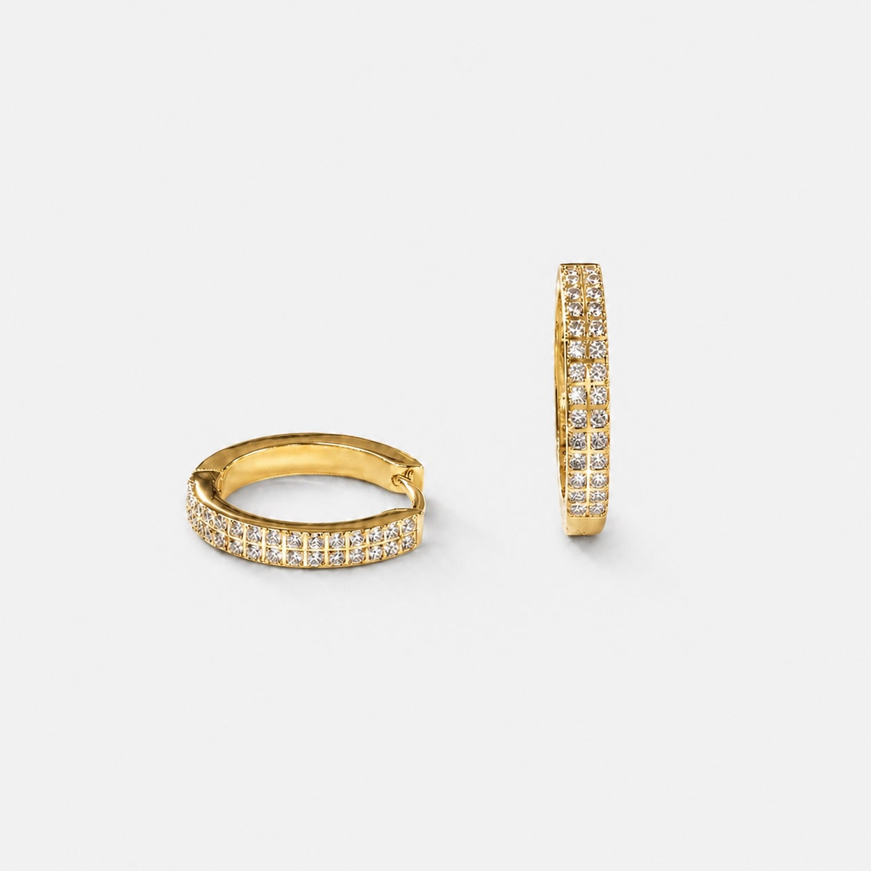 STONE HOOPS Gold