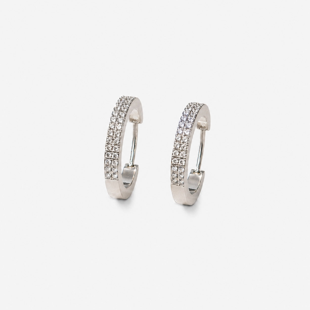 STONE HOOPS Silver 