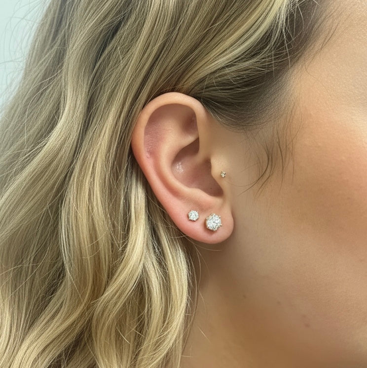 STUD EARRINGS SET Gold