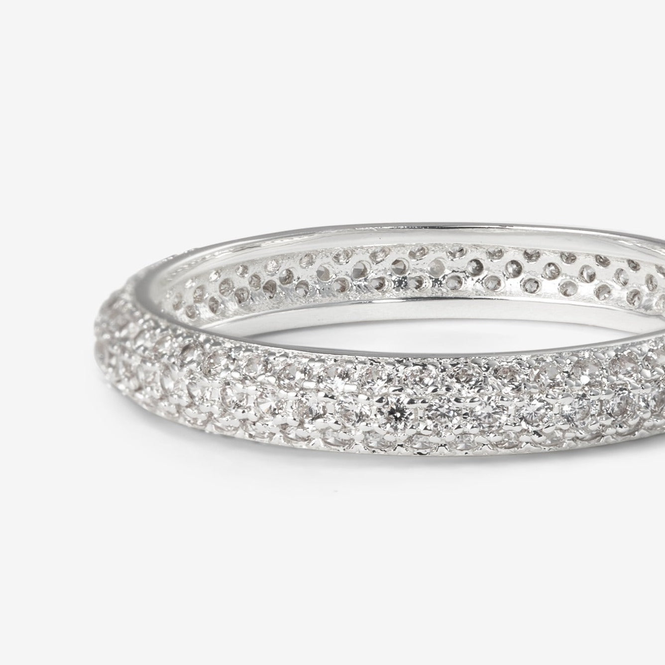 ETERNITY PAVÉ RING Silver