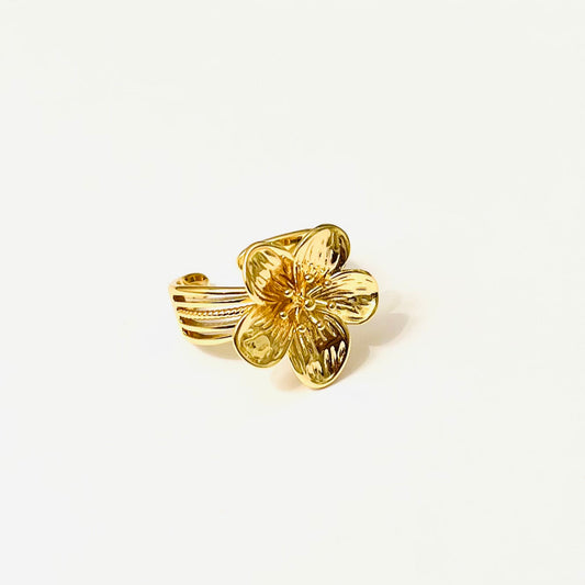 MIDI FLOWER RING Gold