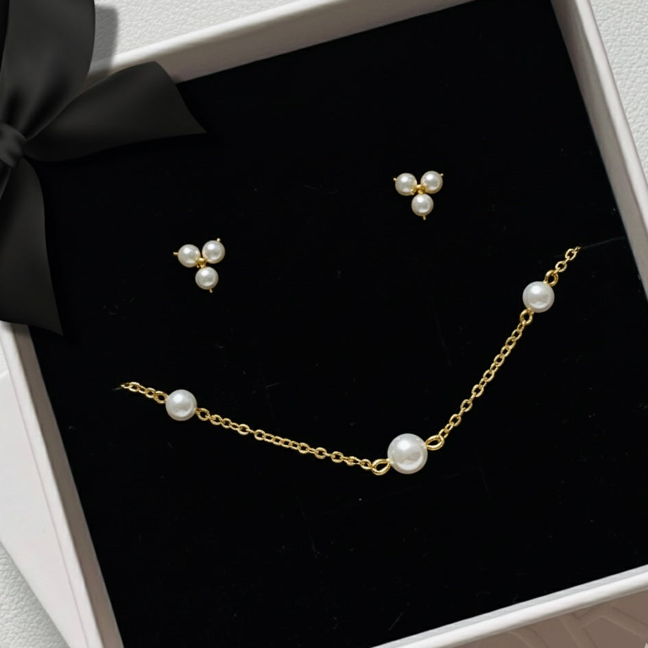 MINI PEARLS GIFT SET Gold