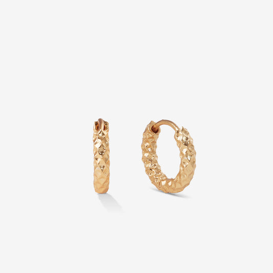 TEXTURED HOOPS Gold