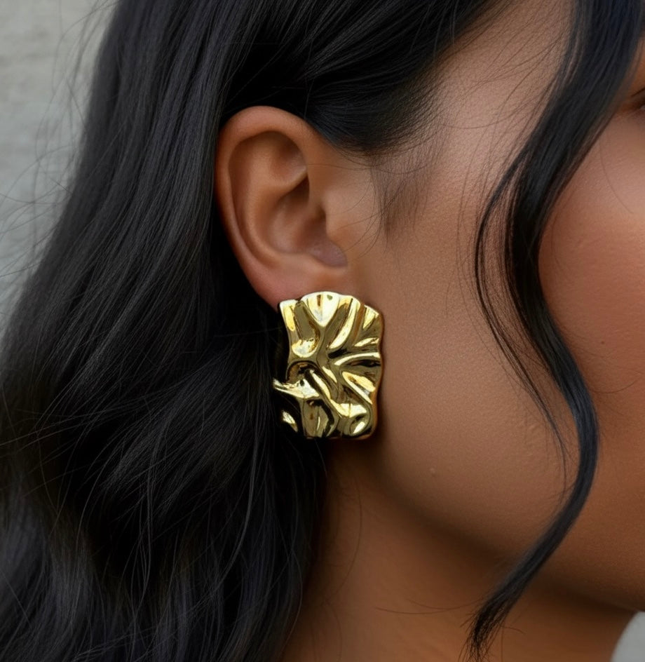 WAVY EARRINGS Gold